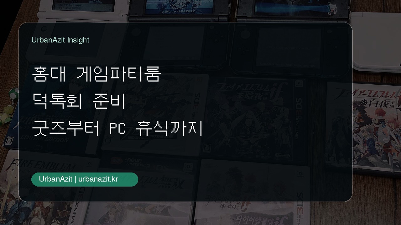 덕톡회부터 게임까지, 홍대에서 친구들과 놀기 좋은 파티룸